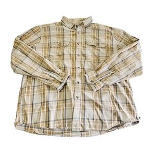 Vintage‎ Guide Series Shirt Hunting Fishing Work Shirt Made USA Mens 2XL